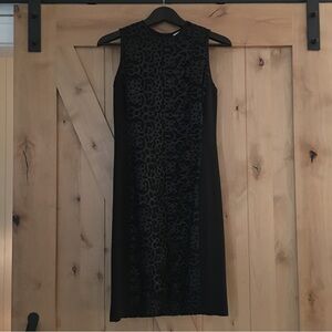 A.L.C. Wool Silk Blend Sleeveless Sheath Dress Black Size 6